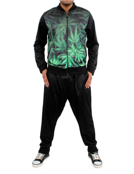 Weed Drop Crotch Tracksuit