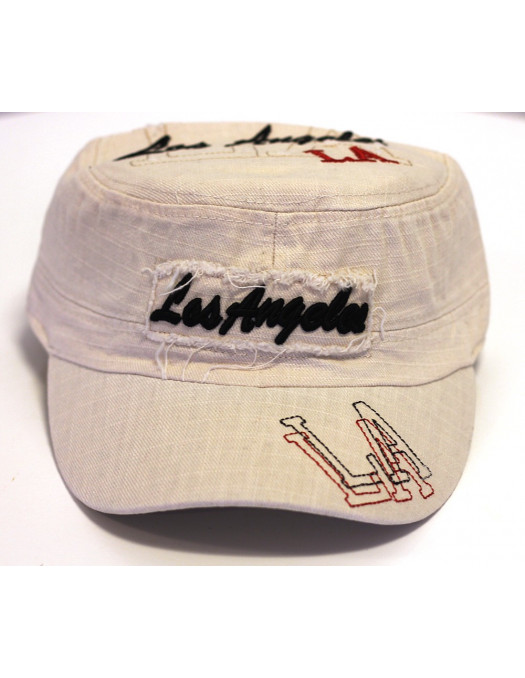 LA Vintage Fashion Cap/ Beige