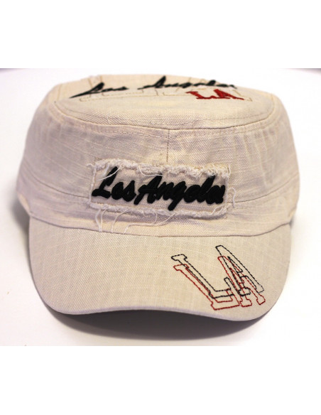 LA Vintage Fashion Cap/ Beige