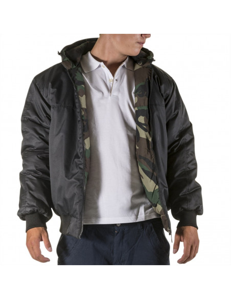 Townz Winter Jacket Black Camo