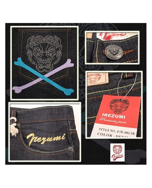 Irezumi Premium Denim Skull Jeans