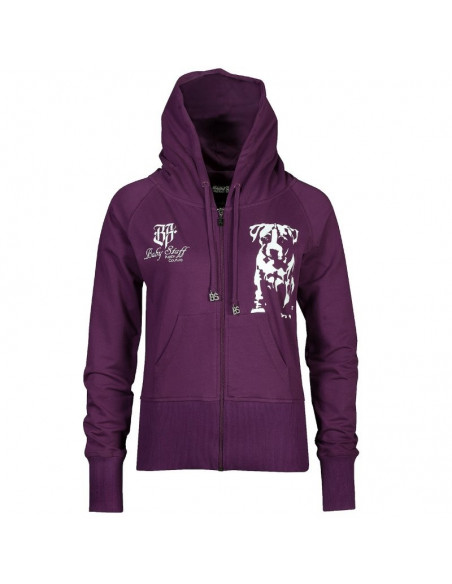 Amstaff Girl Zip hoody Purple