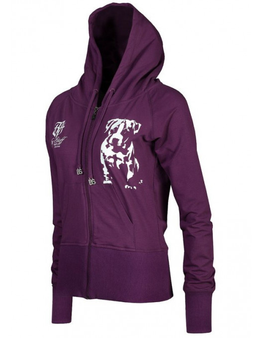 Amstaff Girl Zip hoody Purple