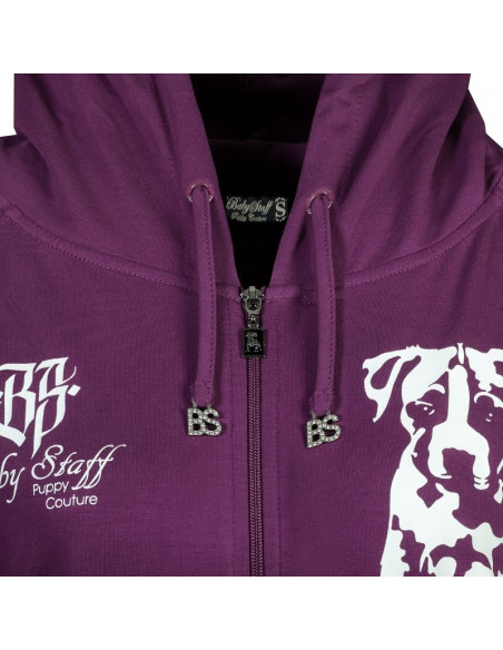 Amstaff Girl Zip hoody Purple