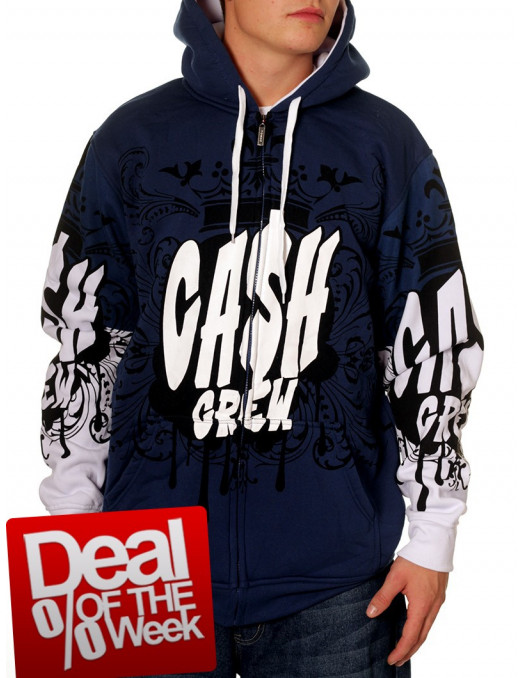 Cash Crew Royal Zip Hoody Townz Brand