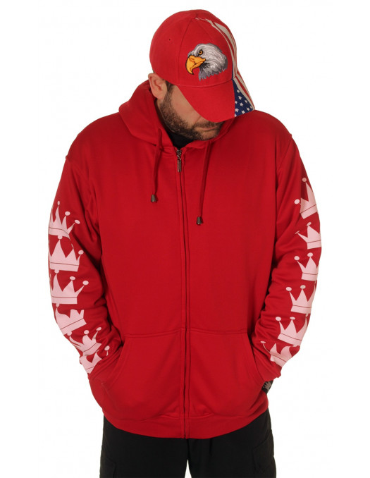 Crown Bronx Hoodie Red by BSAT