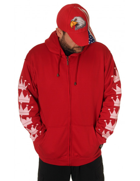 Crown Bronx Hoodie Red by BSAT