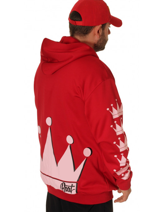 Crown Bronx Hoodie Red by BSAT