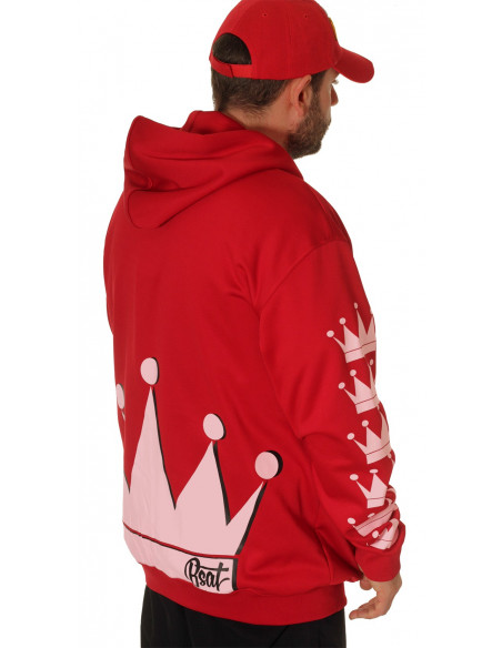 Crown Bronx Hoodie Red by BSAT