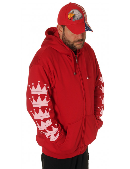Crown Bronx Hoodie Red by BSAT