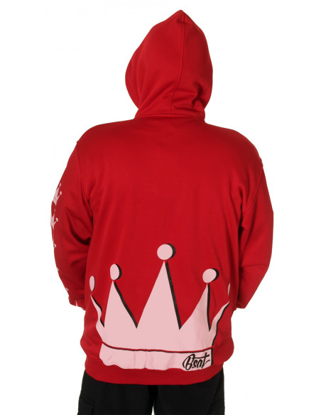Crown Bronx Hoodie Red by BSAT