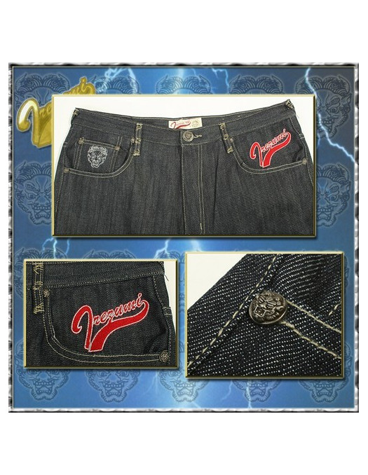Irezumi Baggy Jeans, Japanese Red Monkey