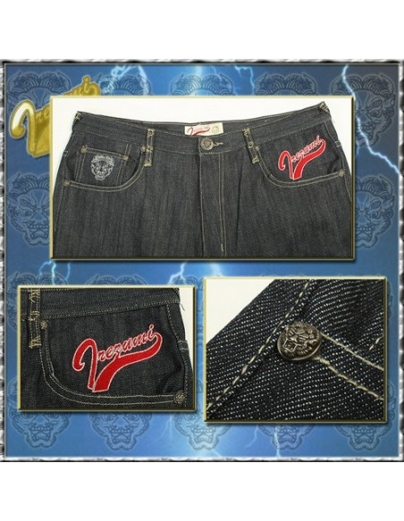 Irezumi Baggy Jeans, Japanese Red Monkey