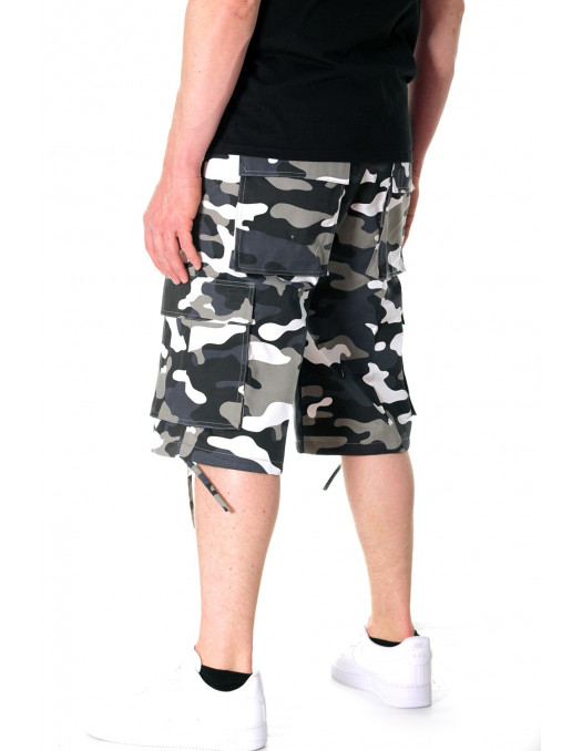 Camo Cargo Shorts Gray ACCAS153102
