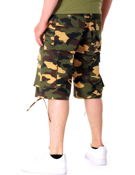 Camo Cargo Shorts Green