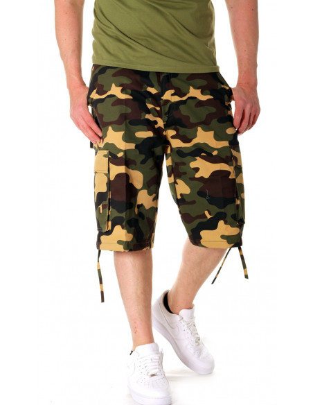 Camo Cargo Shorts Green
