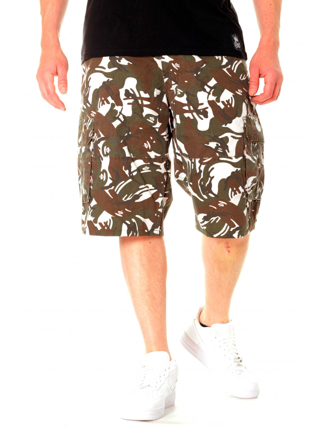 Urban Cargo Shorts Camo White CP006S