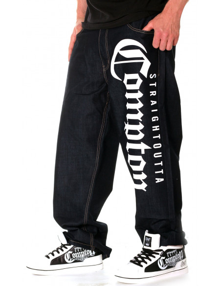 Straight Outta Compton Jeans Navy by BSAT