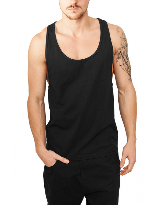 Racerback Loose Tank Black