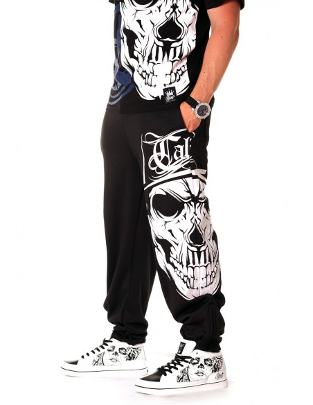 Cali Skull Sweatpants Black