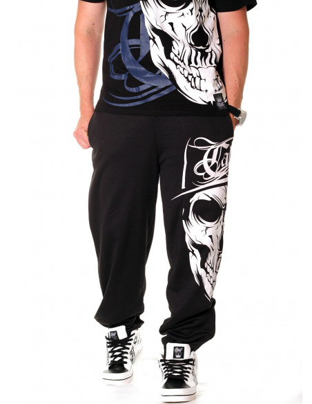 Cali Skull Sweatpants Black