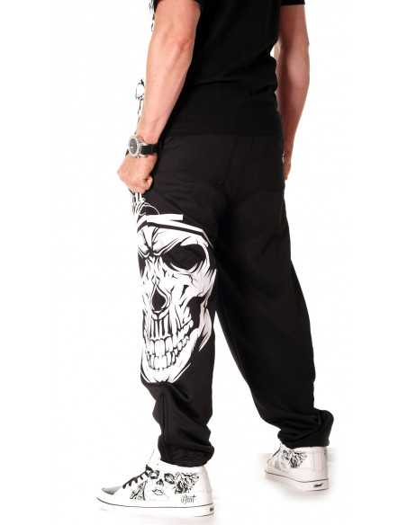 Cali Skull Sweatpants Black