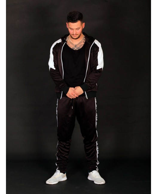 BSAT Panther Track Jacket BlackNWhite