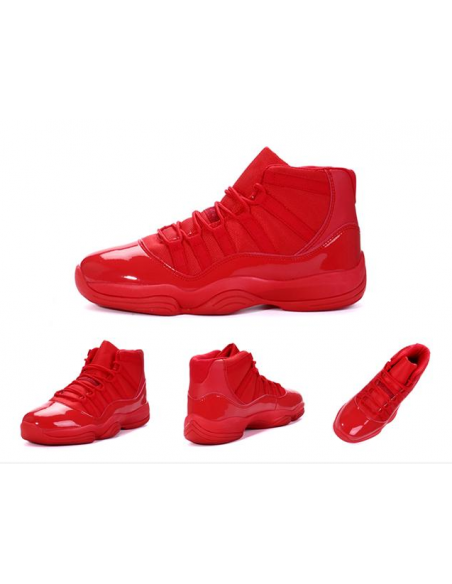 Hi Top Sneakers Glossy Red