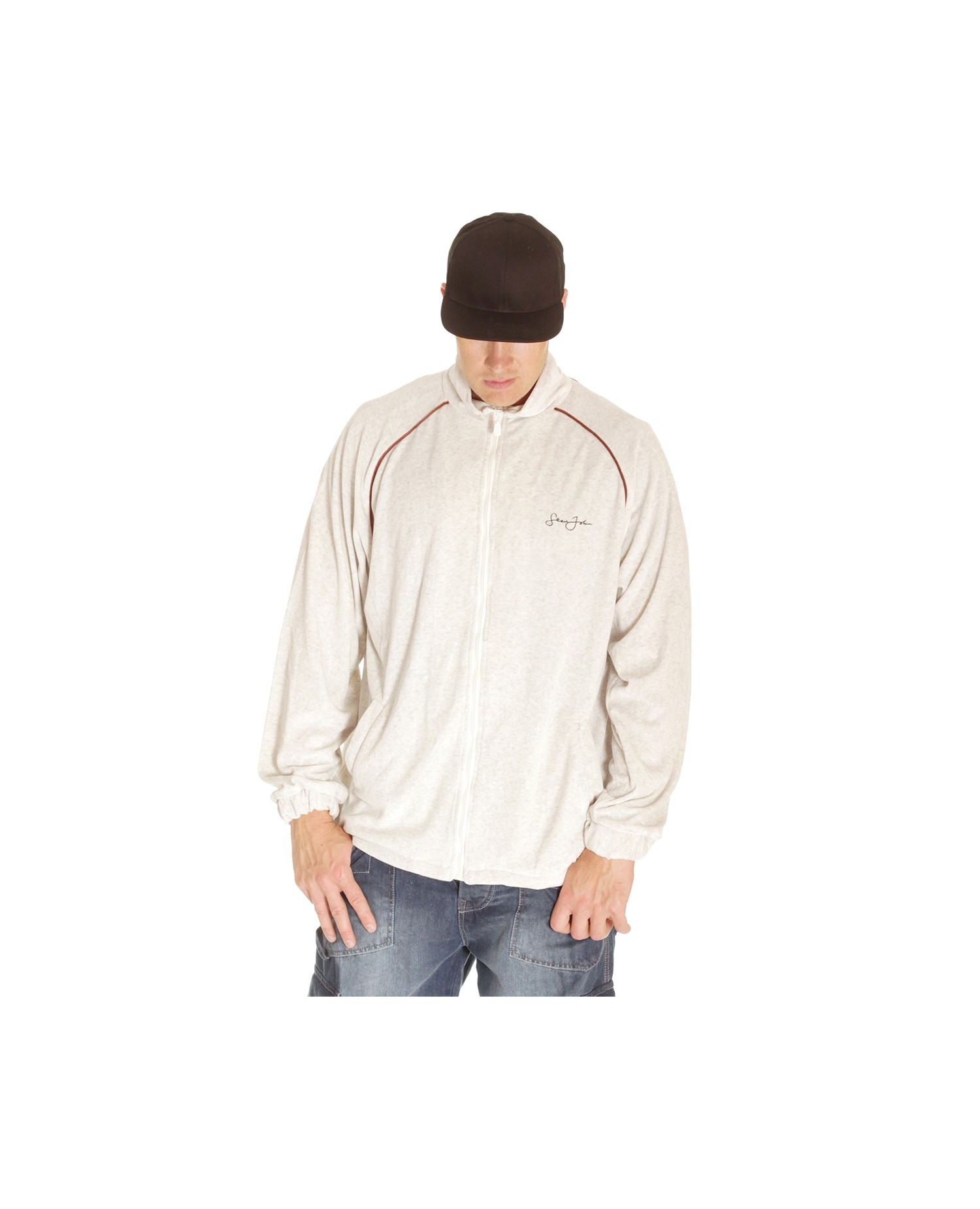 Sean John LoungeWear Jacket Light Melange - RudeCru.com