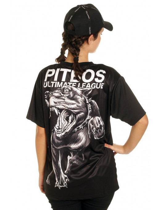 Pitbos Fighter Female T-Shirt BlackNGrey
