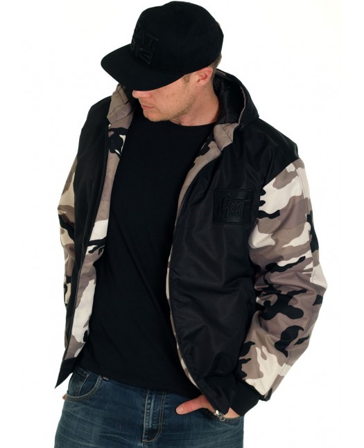 BSAT Bronx Winter Jacket BlackNCamo