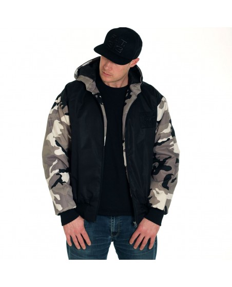 BSAT Bronx Winter Jacket BlackNCamo