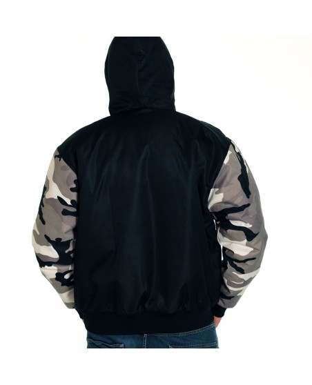 BSAT Bronx Winter Jacket BlackNCamo