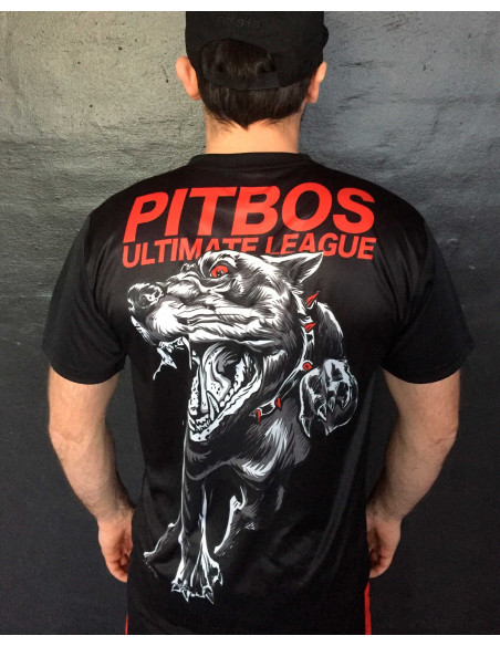 Pitbos Fighter Tee Black/Grey/Red