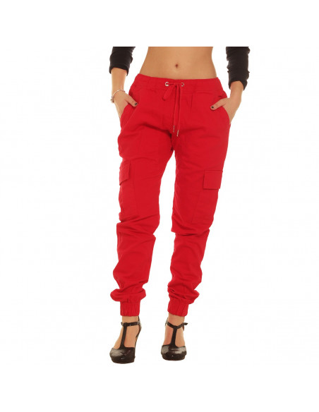 Jogger Cargo Pants Red