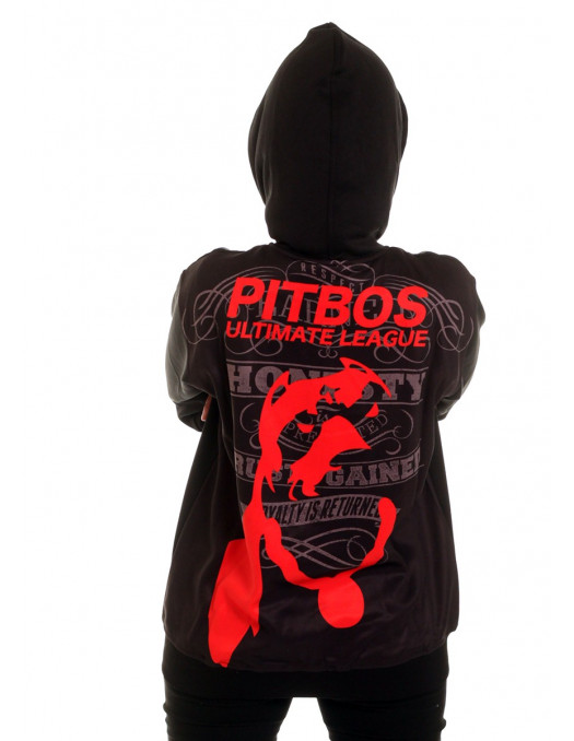 League ZipHoodie BlackNRed by Pitbos