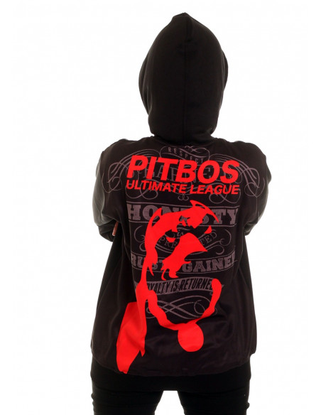 League ZipHoodie BlackNRed by Pitbos