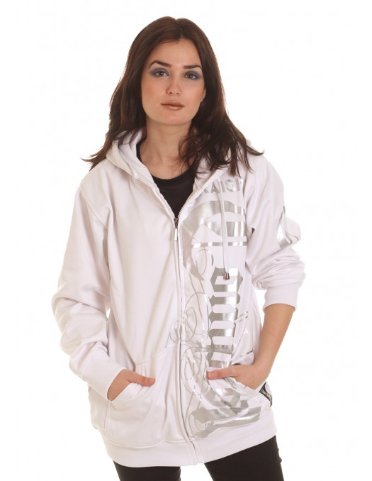 BSAT Straight Outta Compton ZipHoodie WhiteNSilver