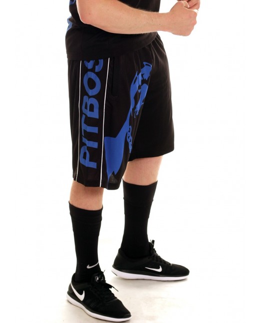 Pitbos Shorts Dog Logo Blue