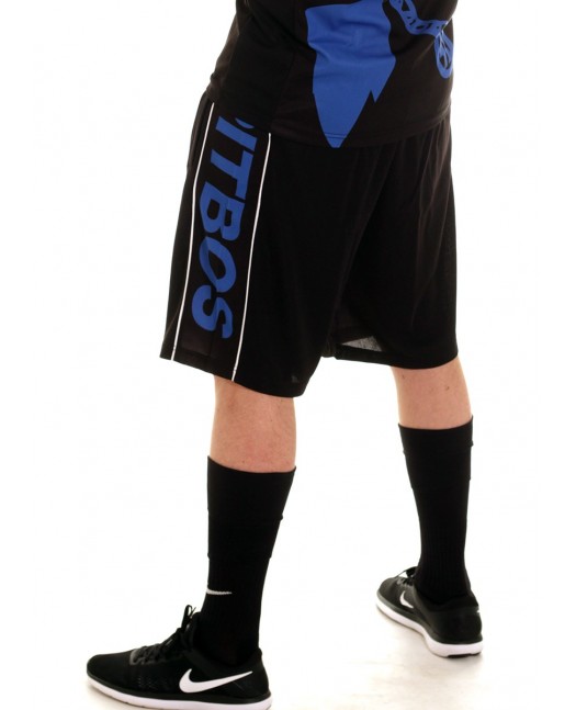 Pitbos Shorts Dog Logo Blue