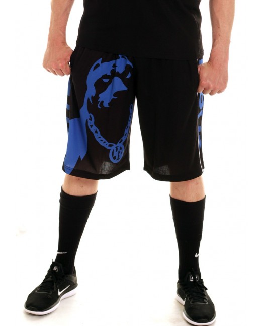 Pitbos Shorts Dog Logo Blue