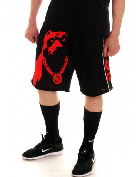 Pitbos Shorts Dog Logo Red