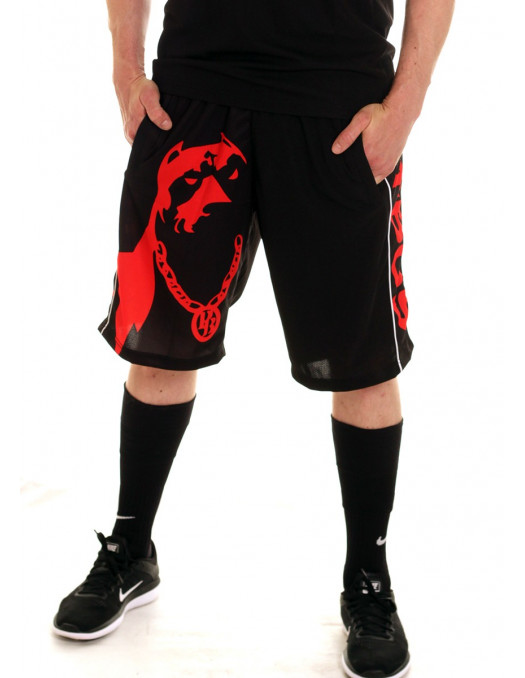 Pitbos Shorts Dog Logo Red