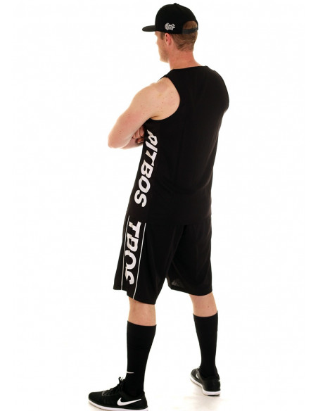 Pitbos Logo Shorts BLackNWhite