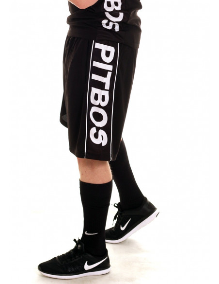 Pitbos Logo Shorts BLackNWhite