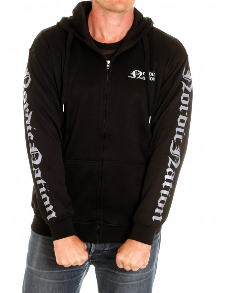 Nordic Worlds Thor's Hammer Hoodie BlackNBlueGrey