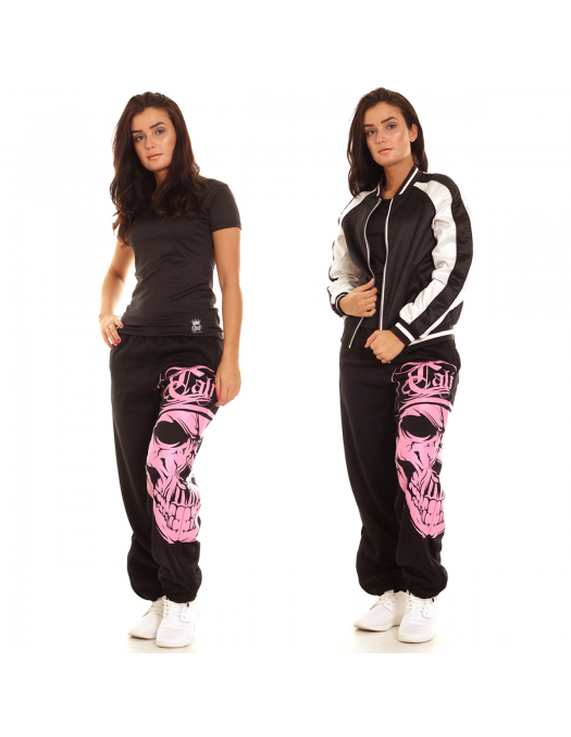 Cali Skull Ladies Sweatpants Pink by...