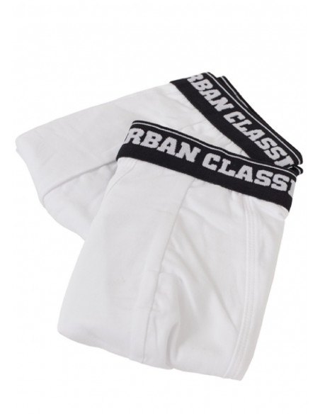 Men Boxer Shorts Double Pack White
