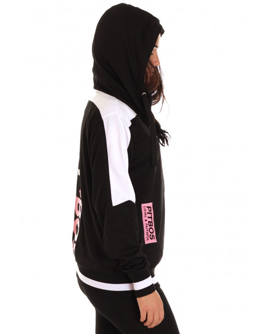 Pitbos Lady BOS5 Track Hoodie Black