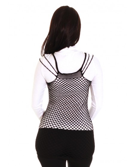 Black Fishnet Top